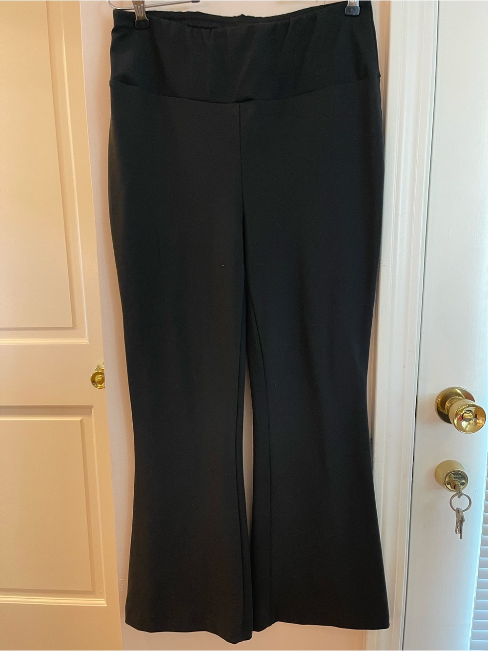 Rewash Black Boot-Cut Flare Stretch Pants